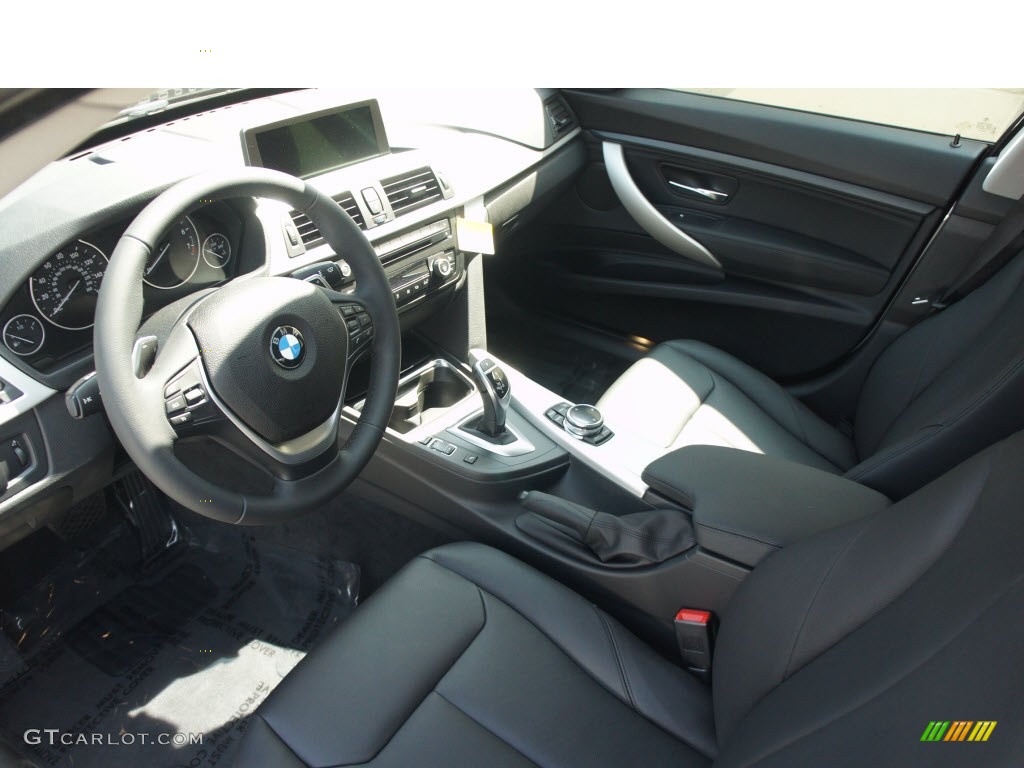 Black Interior 2014 BMW 3 Series 328i xDrive Gran Turismo Photo #85647793