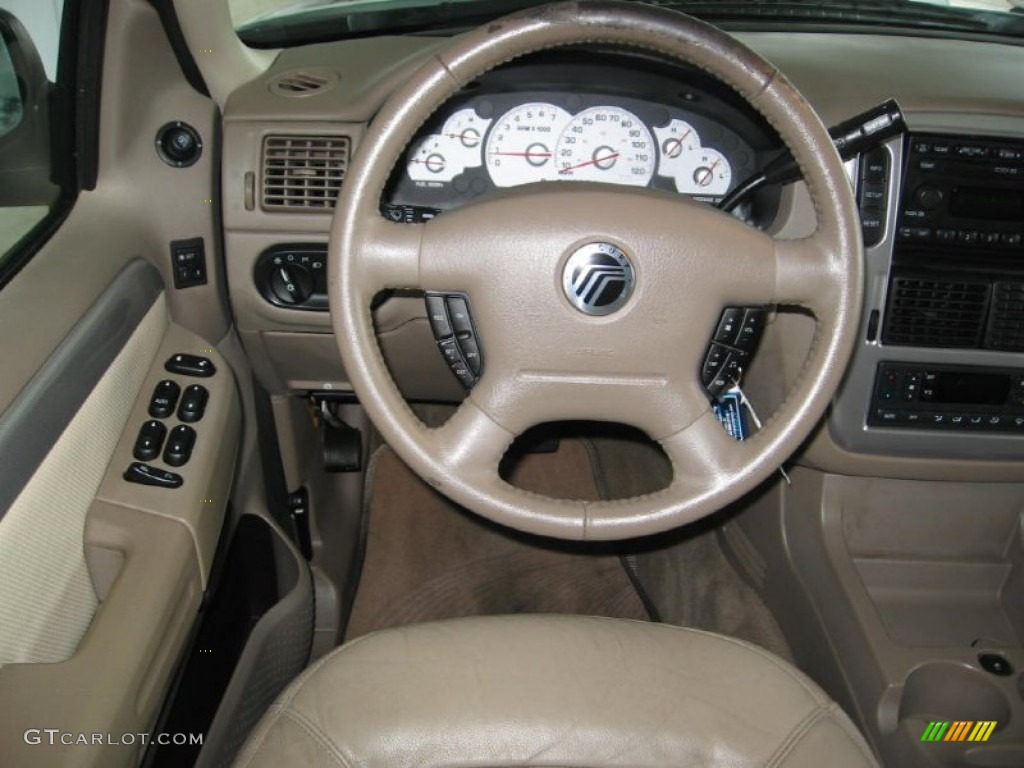 2005 Mountaineer V6 AWD - Oxford White / Medium Dark Parchment photo #4