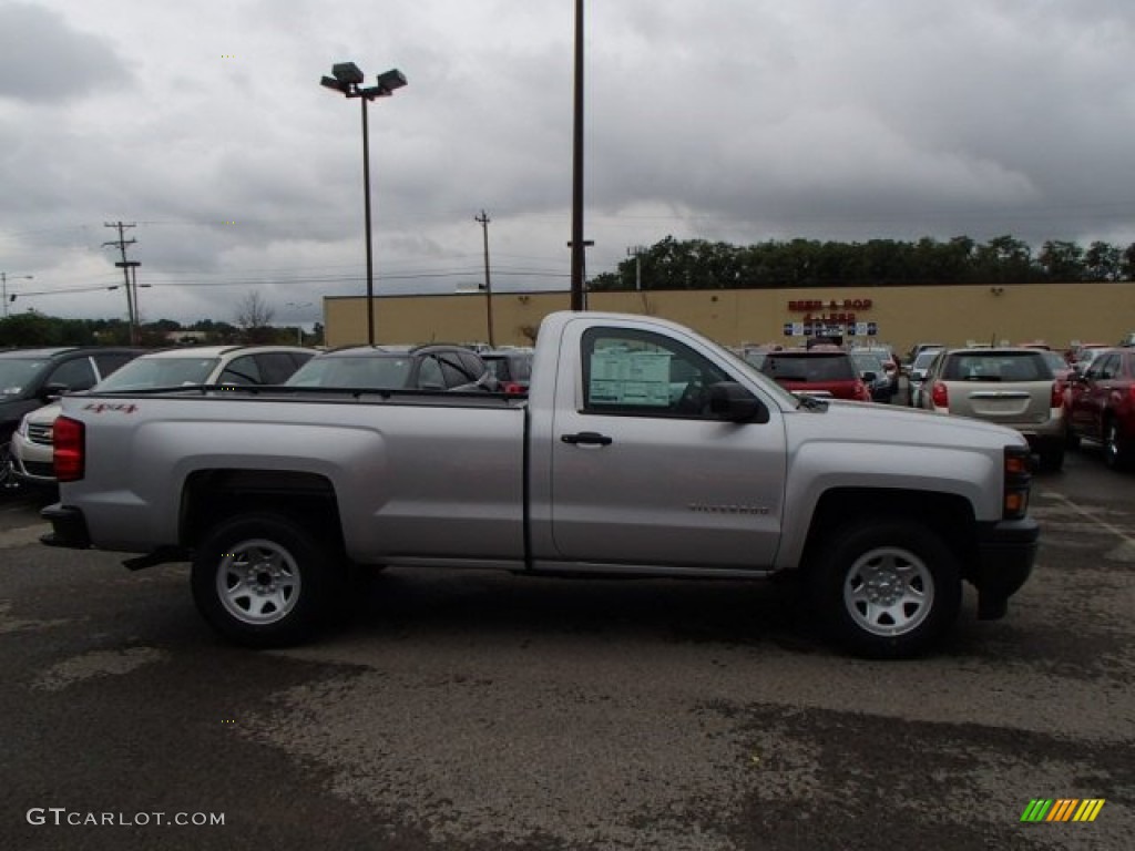 2014 Silverado 1500 WT Regular Cab 4x4 - Silver Ice Metallic / Jet Black photo #4