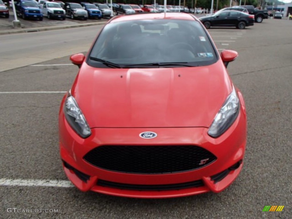 2014 Fiesta ST Hatchback - Molten Orange / ST Charcoal Black photo #3