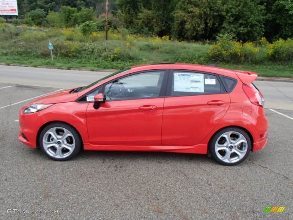 Molten Orange 2014 Ford Fiesta St Hatchback Exterior Photo 85649474