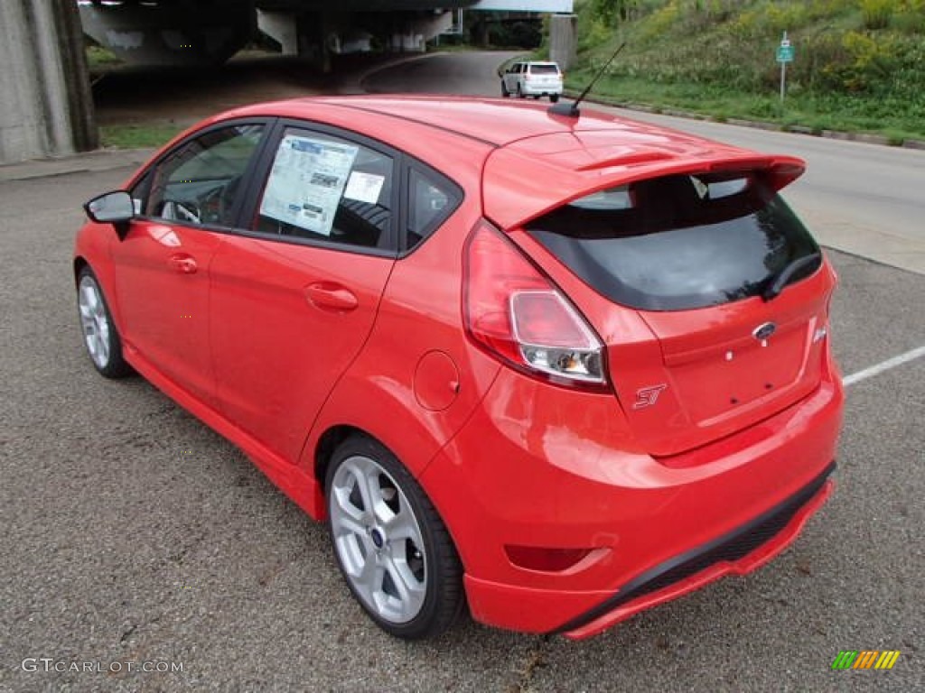 Molten Orange 2014 Ford Fiesta ST Hatchback Exterior Photo #85649498
