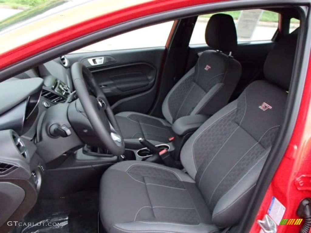 St Charcoal Black Interior 2014 Ford Fiesta St Hatchback