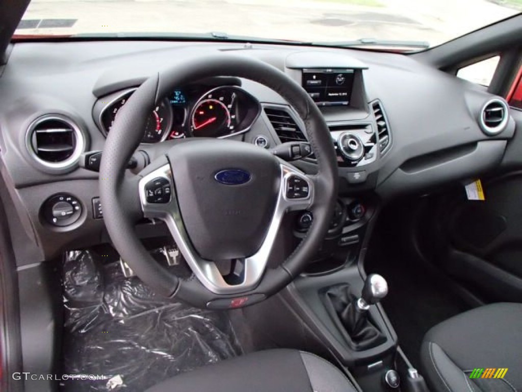 2014 Ford Fiesta ST Hatchback ST Charcoal Black Dashboard Photo #85649629
