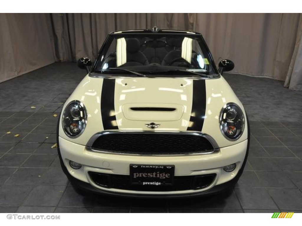 2014 Cooper S Convertible - Pepper White / Carbon Black photo #3