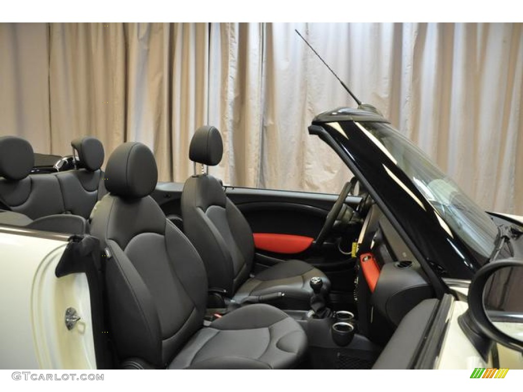 2014 Cooper S Convertible - Pepper White / Carbon Black photo #7