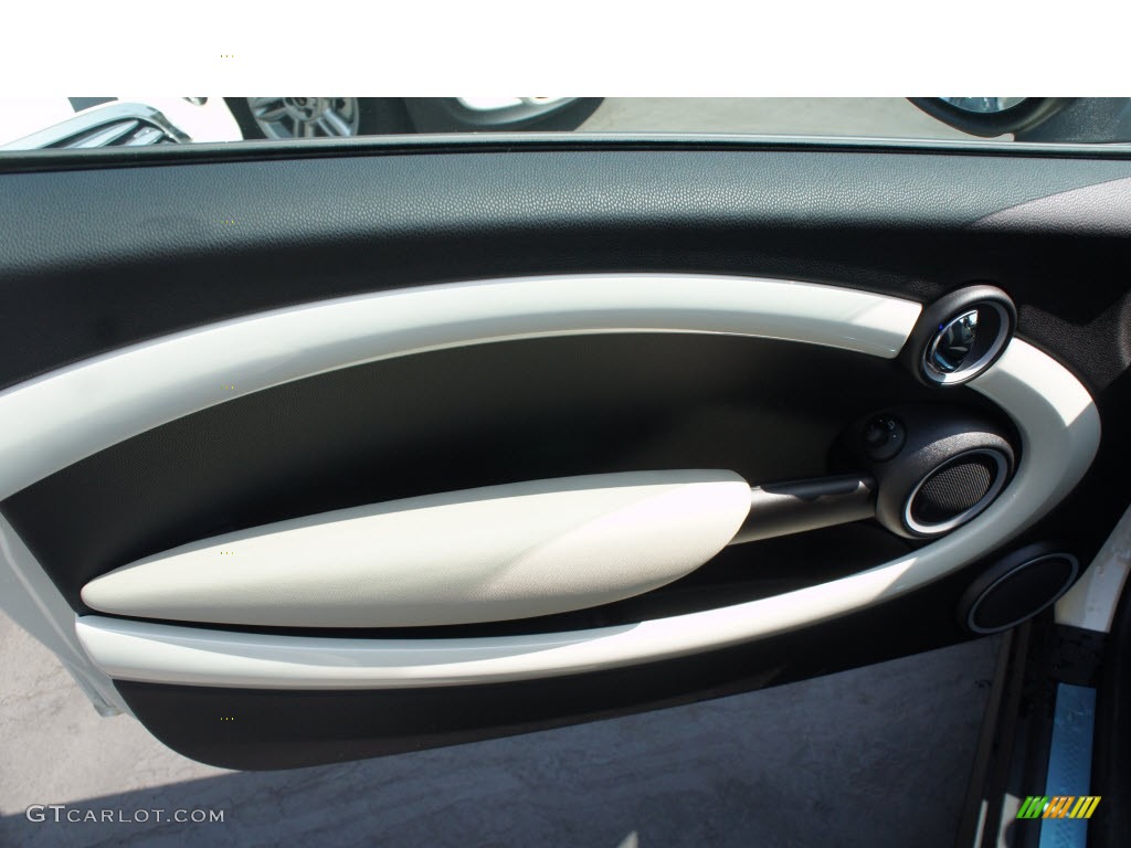 2013 Cooper S Hardtop - Pepper White / Sport Carbon Black/Polar Beige Leather Contrast photo #9