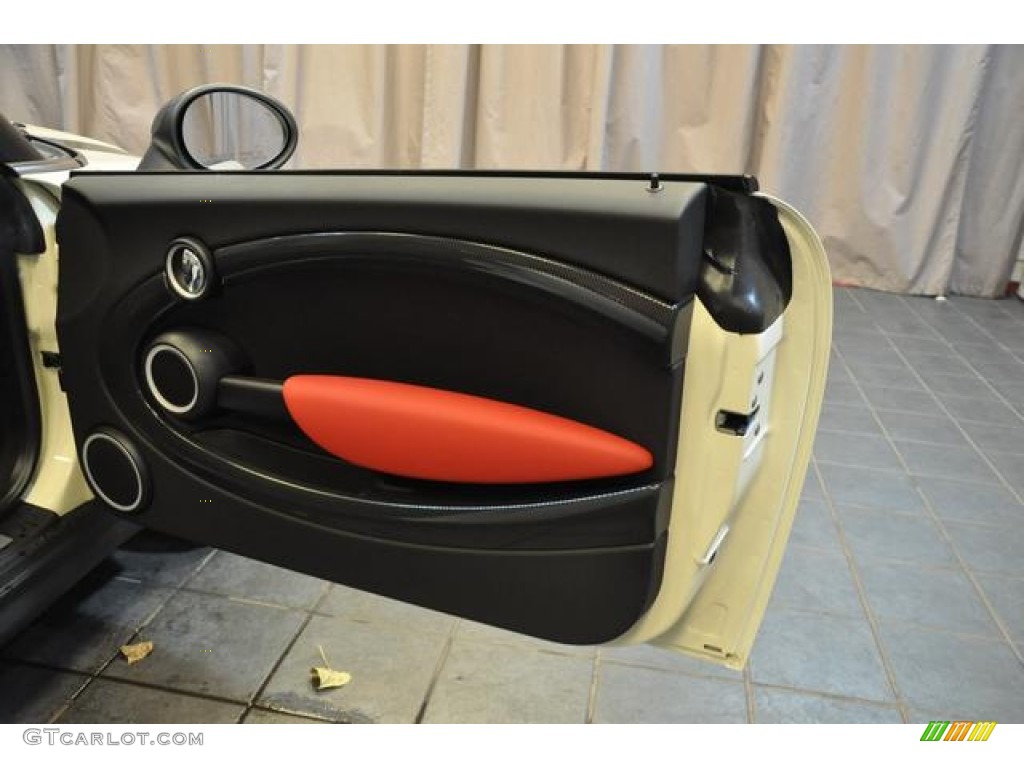 2014 Cooper S Convertible - Pepper White / Carbon Black photo #9