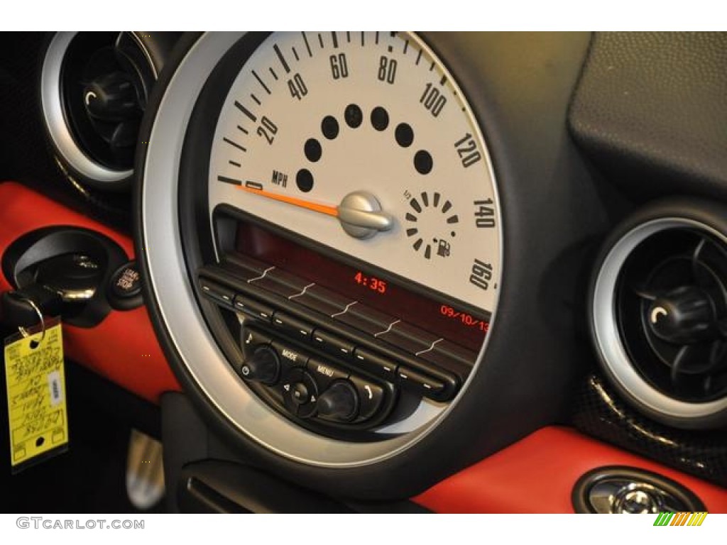 2014 Cooper S Convertible - Pepper White / Carbon Black photo #10