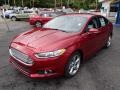 2014 Ruby Red Ford Fusion SE EcoBoost  photo #4