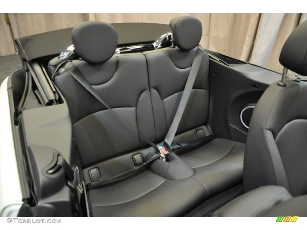 2014 Cooper S Convertible - Pepper White / Carbon Black photo #13