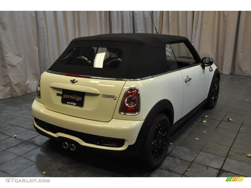 2014 Cooper S Convertible - Pepper White / Carbon Black photo #14