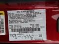 RR: Ruby Red 2014 Ford Fusion SE EcoBoost Color Code