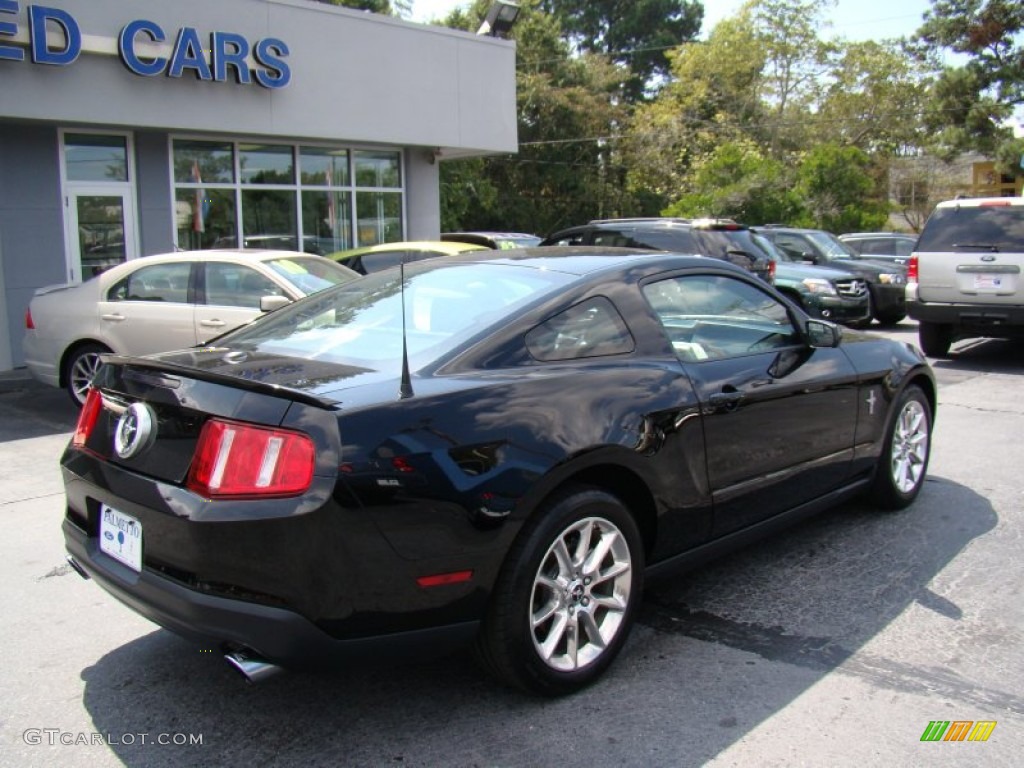 2011 Mustang V6 Premium Coupe - Ebony Black / Charcoal Black photo #8