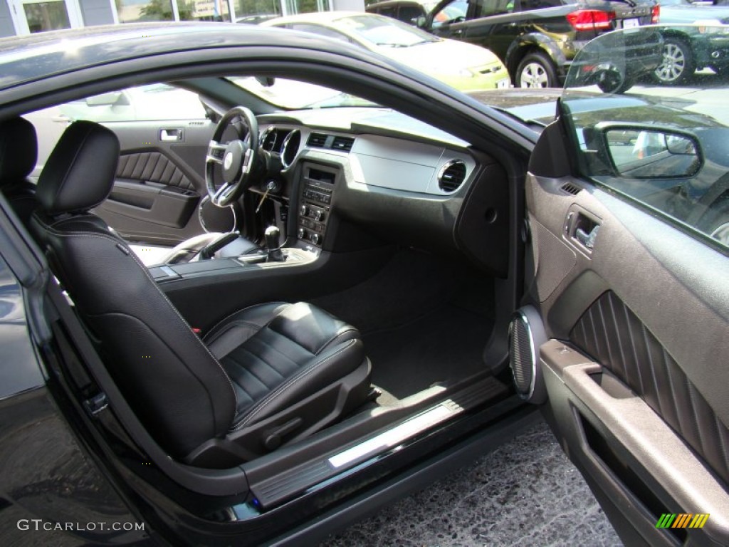 2011 Mustang V6 Premium Coupe - Ebony Black / Charcoal Black photo #11