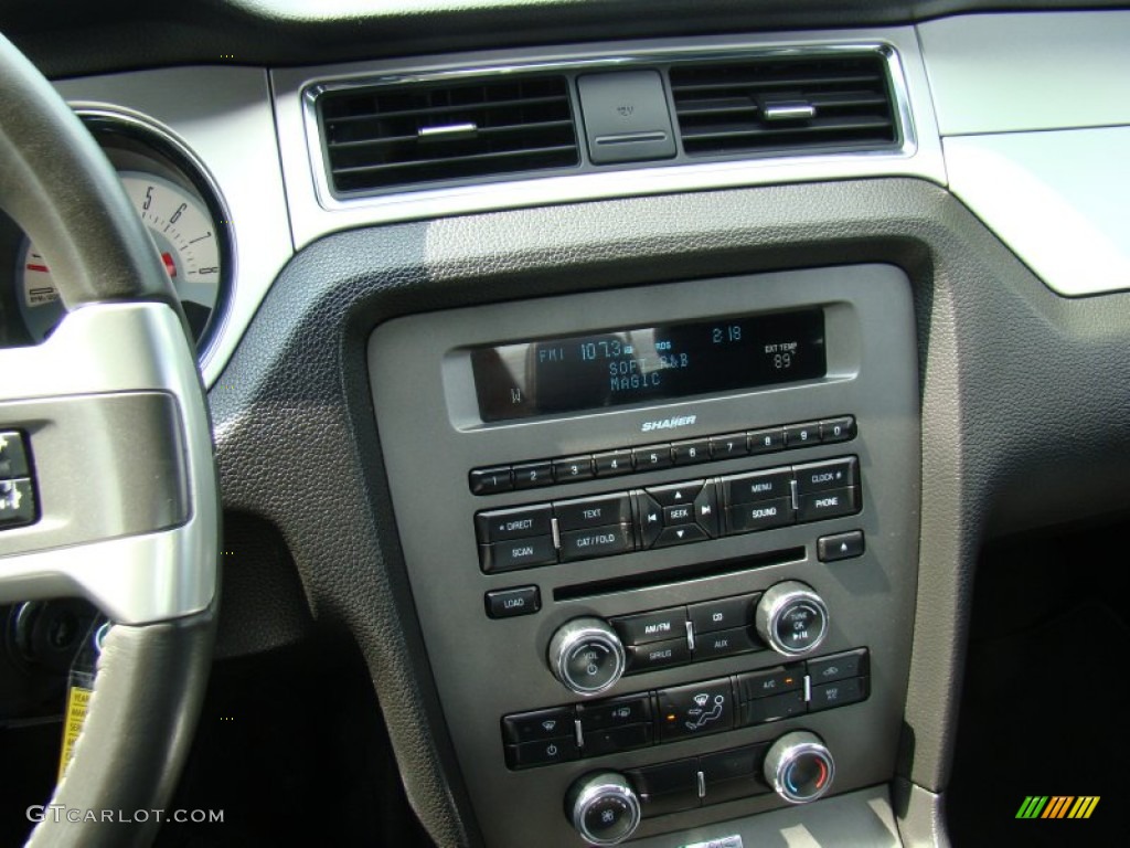 2011 Mustang V6 Premium Coupe - Ebony Black / Charcoal Black photo #14