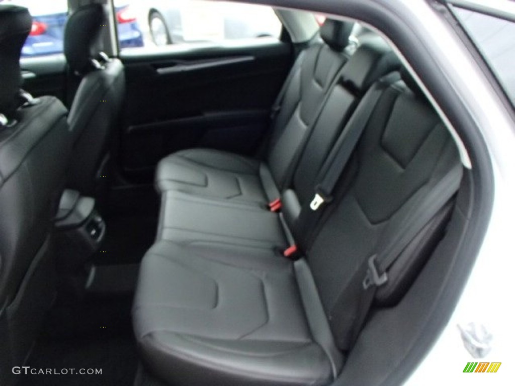 Charcoal Black Interior 2014 Ford Fusion Titanium Photo #85650994