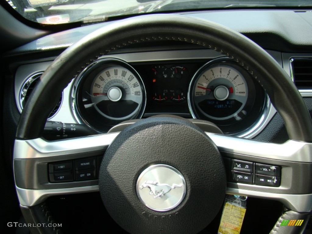 2011 Mustang V6 Premium Coupe - Ebony Black / Charcoal Black photo #16