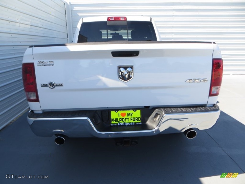 2012 Ram 1500 SLT Quad Cab 4x4 - Bright White / Light Pebble Beige/Bark Brown photo #5