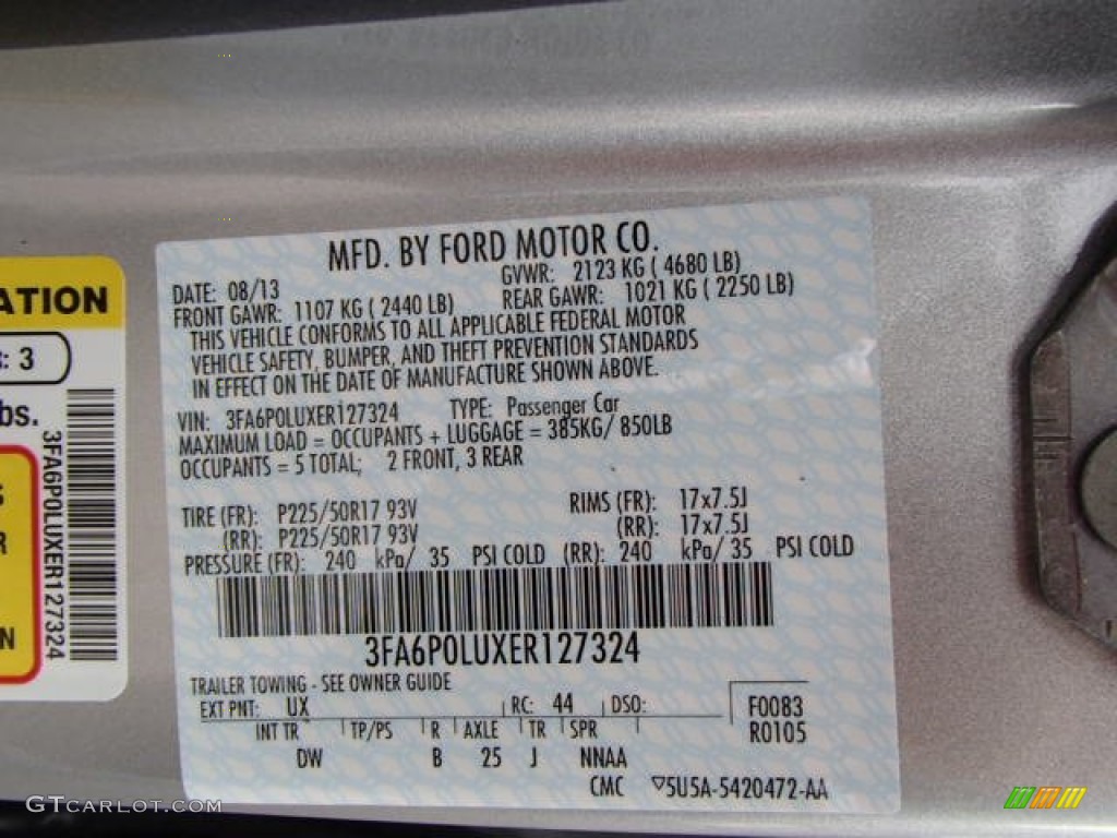 2014 Fusion Hybrid SE - Ingot Silver / Charcoal Black photo #20