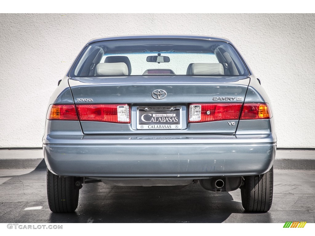 2000 Camry XLE V6 - Sailfin Blue Metallic / Oak photo #3