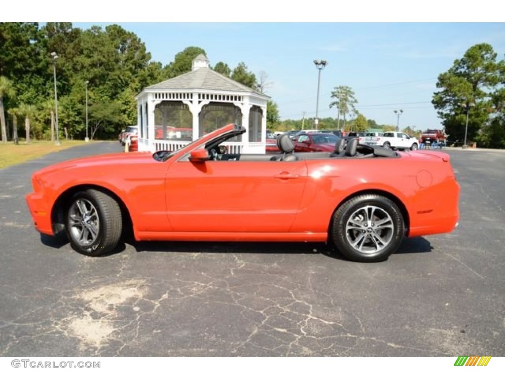 2013 Mustang V6 Premium Convertible - Race Red / Charcoal Black photo #8