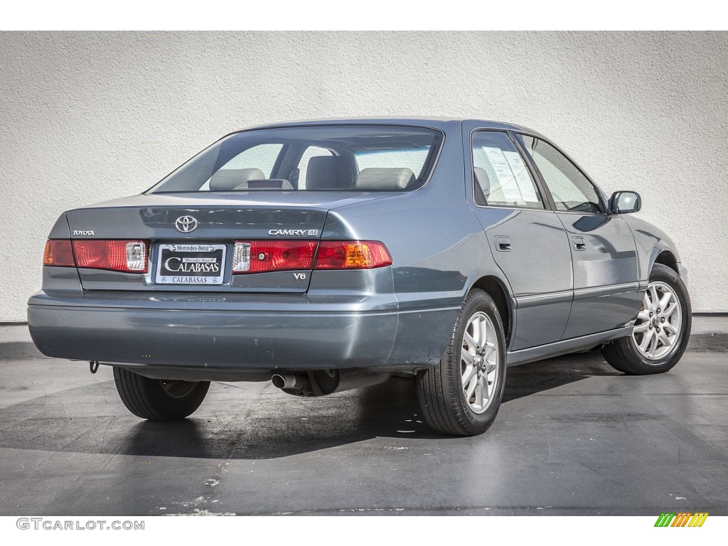 2000 Camry XLE V6 - Sailfin Blue Metallic / Oak photo #14