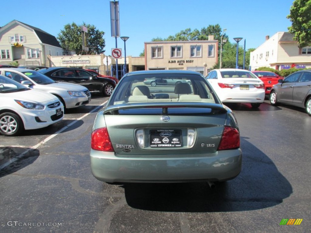 2005 Sentra 1.8 S - Jaded Green / Taupe photo #4
