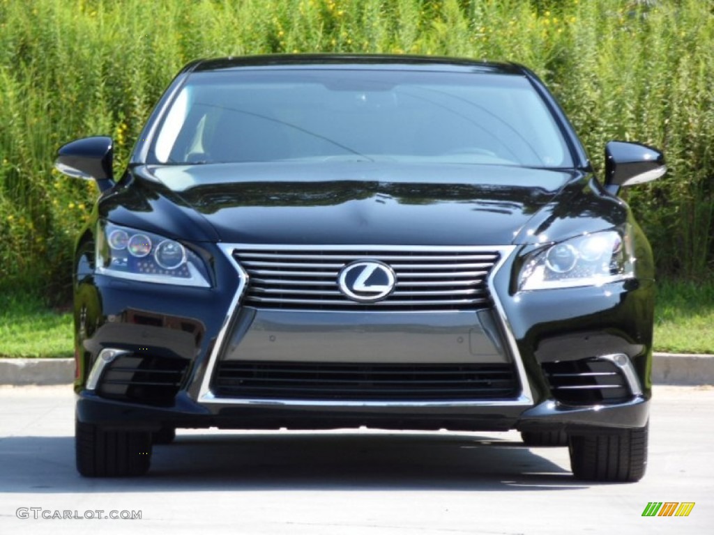 Obsidian Black 2013 Lexus LS 460 L Exterior Photo #85652774