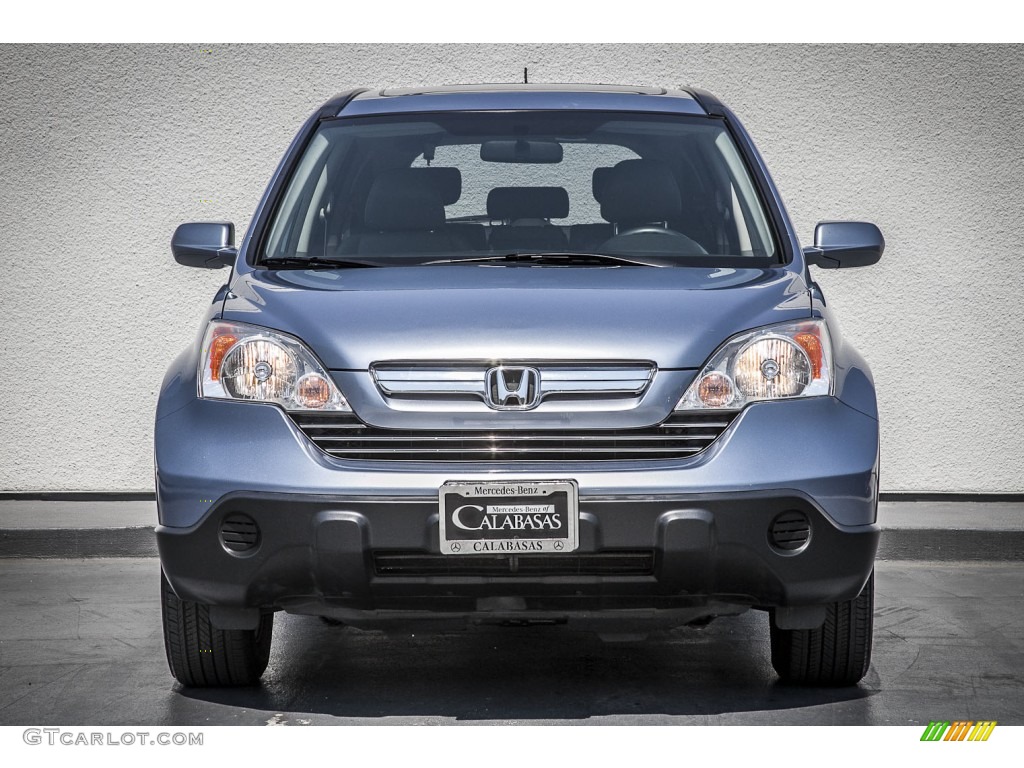 2007 CR-V EX-L - Glacier Blue Metallic / Gray photo #2