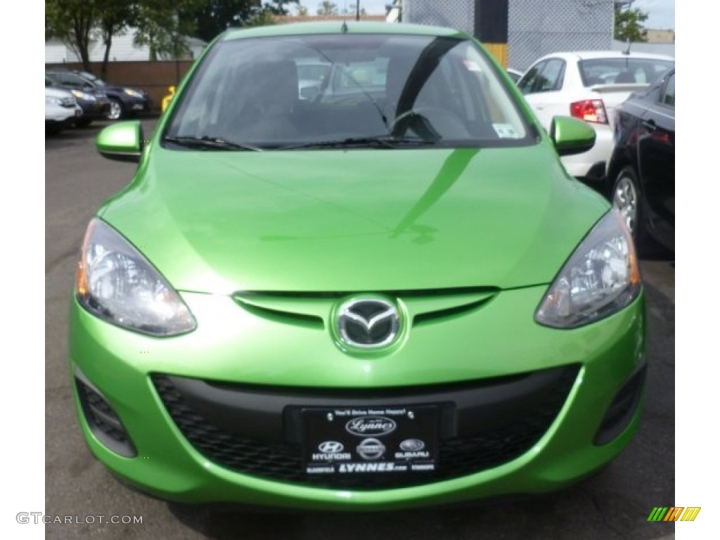 2011 MAZDA2 Touring - Spirited Green Metallic / Black photo #1
