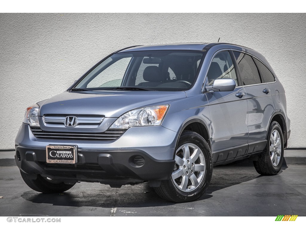 2007 CR-V EX-L - Glacier Blue Metallic / Gray photo #12