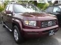 2007 Dark Cherry Pearl Honda Ridgeline RTL  photo #1