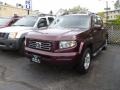 2007 Dark Cherry Pearl Honda Ridgeline RTL  photo #3