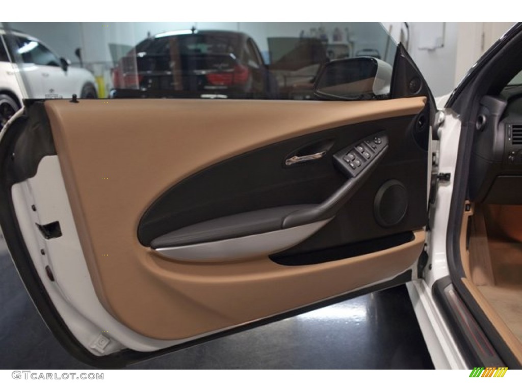 2010 BMW 6 Series 650i Convertible Saddle Brown Door Panel Photo #85655012