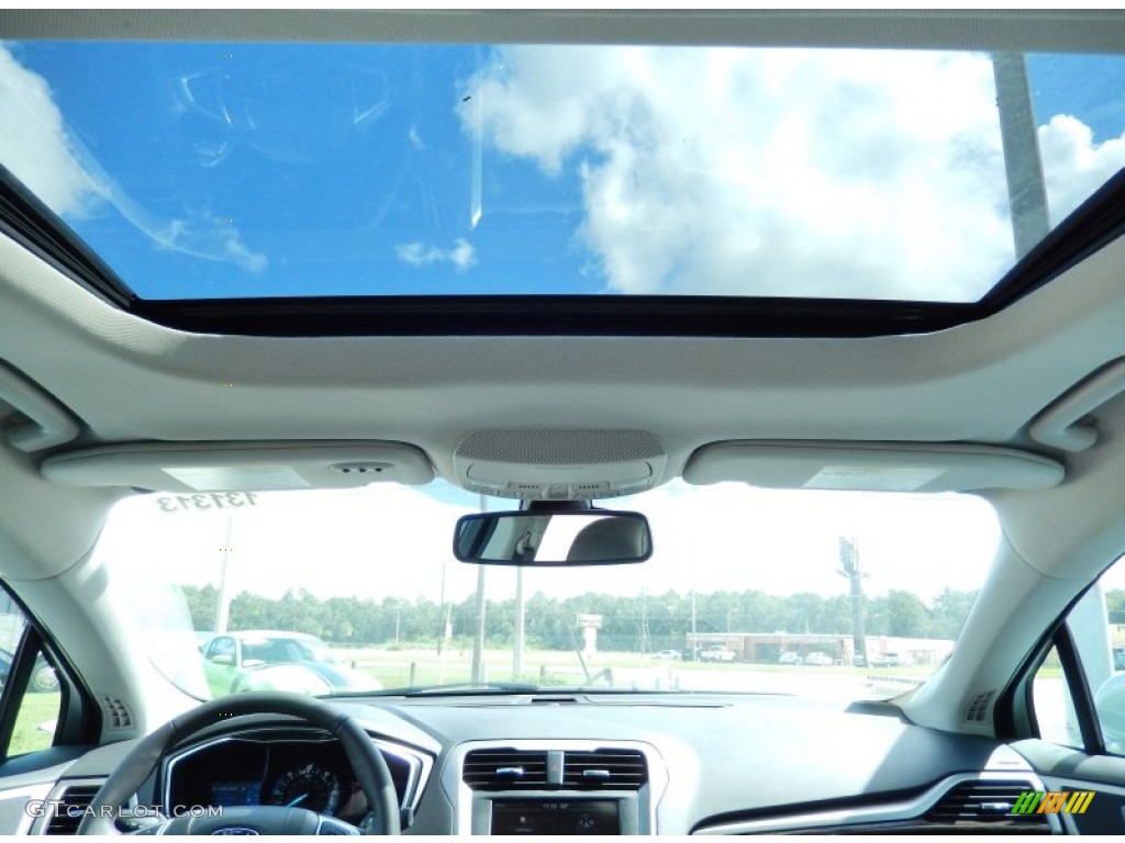 2013 Fusion Hybrid SE - Ice Storm Metallic / Charcoal Black photo #9
