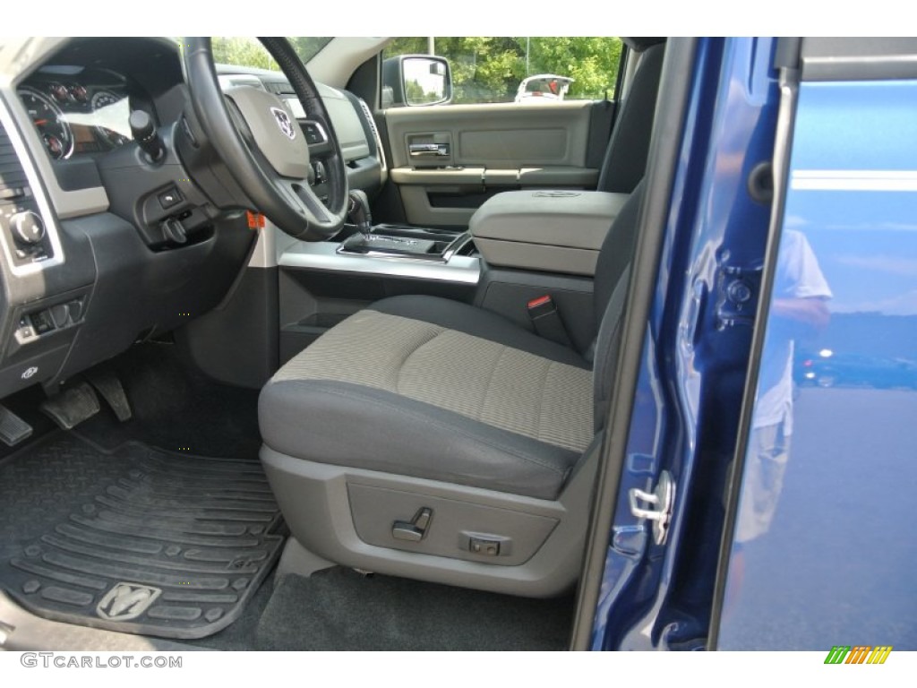 2011 Ram 1500 SLT Crew Cab - Deep Water Blue Pearl / Dark Slate Gray/Medium Graystone photo #9