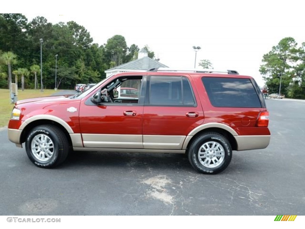 2014 Expedition King Ranch - Ruby Red / King Ranch Red (Chaparral) photo #8