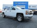 2014 Summit White Chevrolet Silverado 1500 LT Crew Cab  photo #1