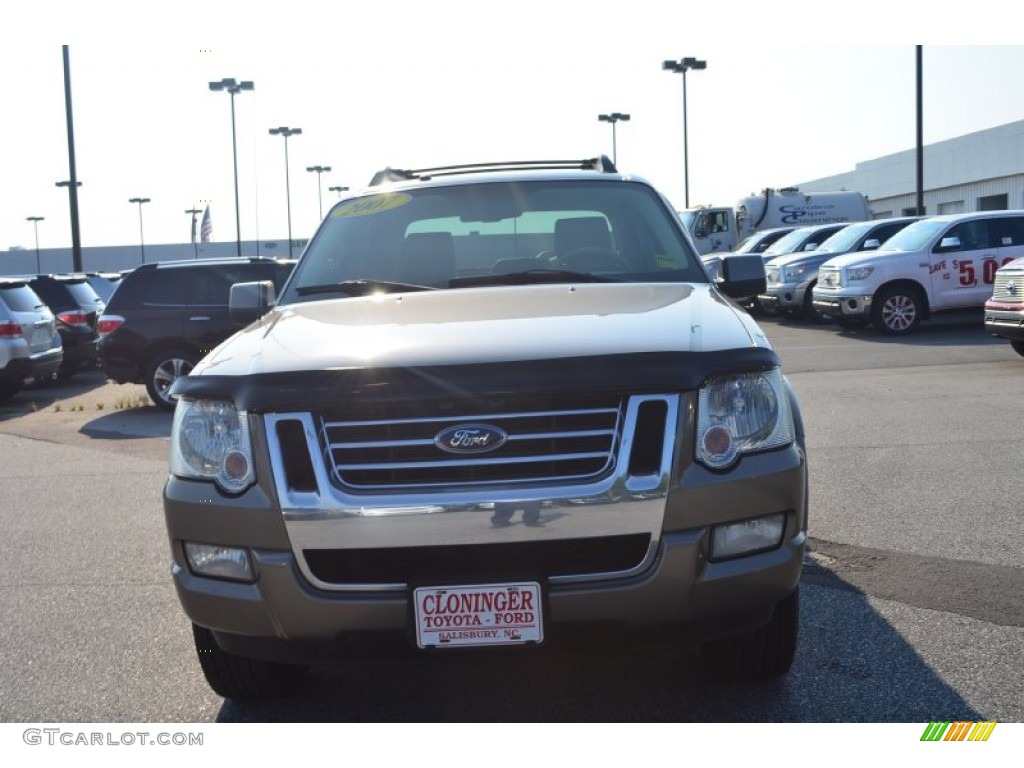 2007 Explorer Sport Trac Limited - Mineral Grey Metallic / Camel photo #7