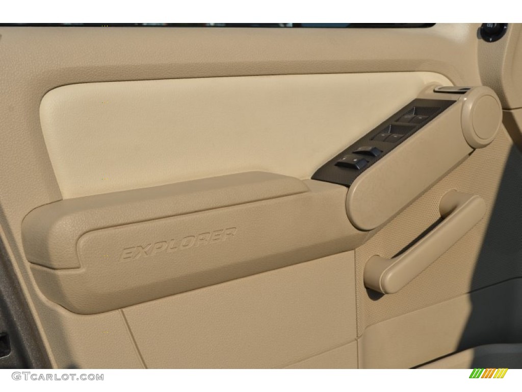 2007 Explorer Sport Trac Limited - Mineral Grey Metallic / Camel photo #8
