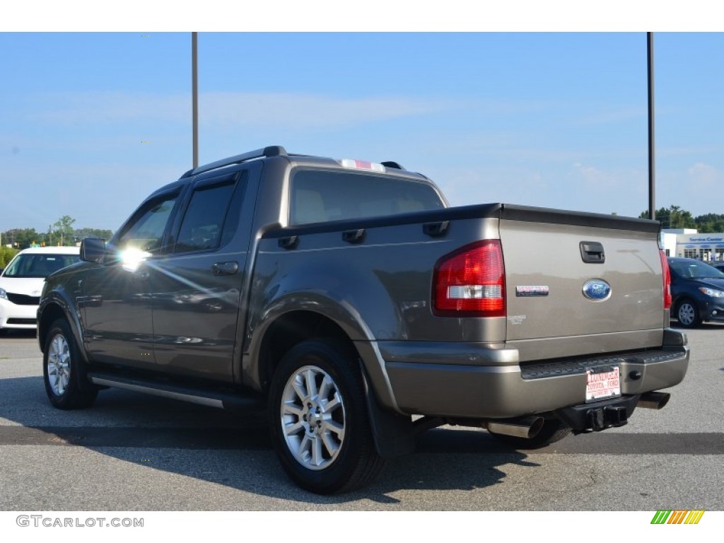 2007 Explorer Sport Trac Limited - Mineral Grey Metallic / Camel photo #24