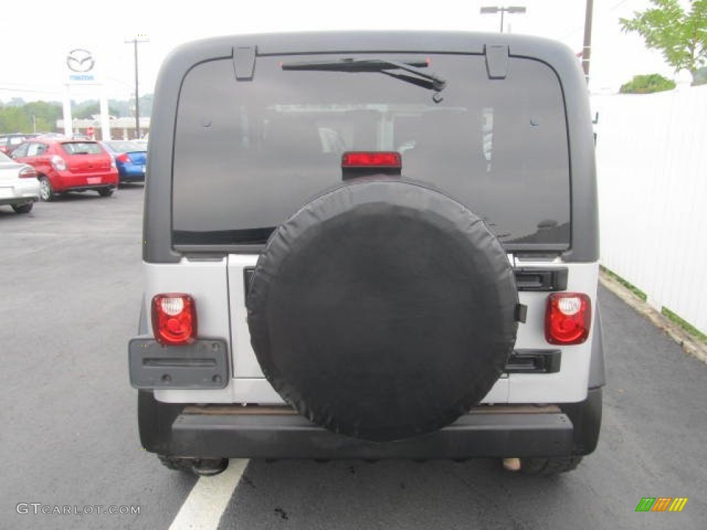 2006 Wrangler Rubicon 4x4 - Bright Silver Metallic / Dark Slate Gray photo #5