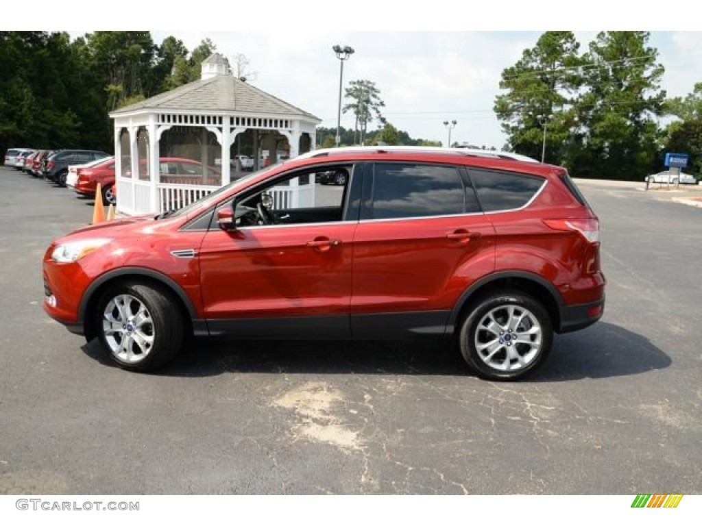 2014 Escape Titanium 1.6L EcoBoost - Ruby Red / Charcoal Black photo #10