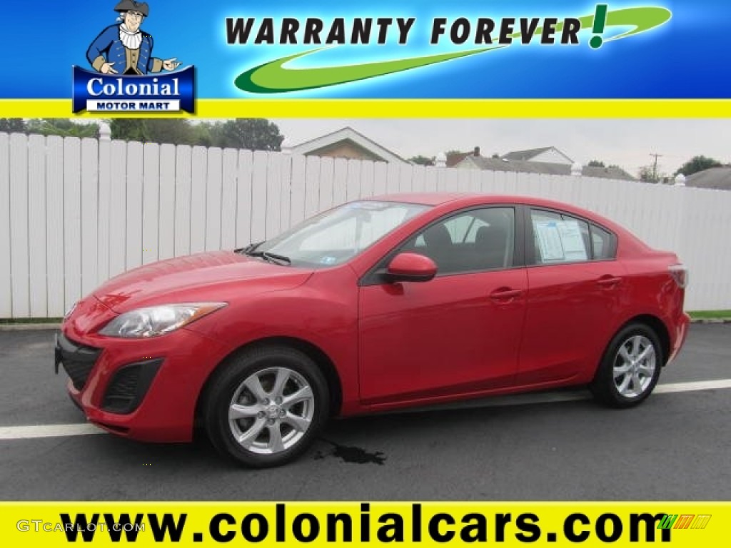 2011 MAZDA3 i Touring 4 Door - Velocity Red Mica / Black photo #1