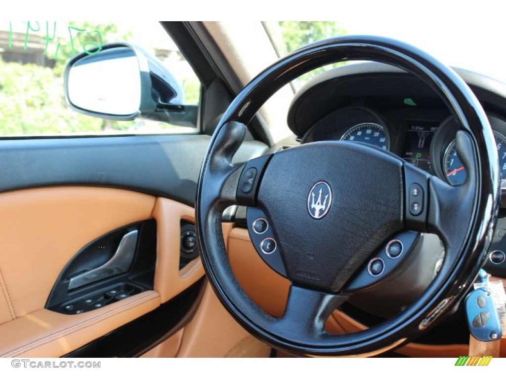 2010 Maserati Quattroporte Standard Quattroporte Model Cuoio Steering Wheel Photo #85666835