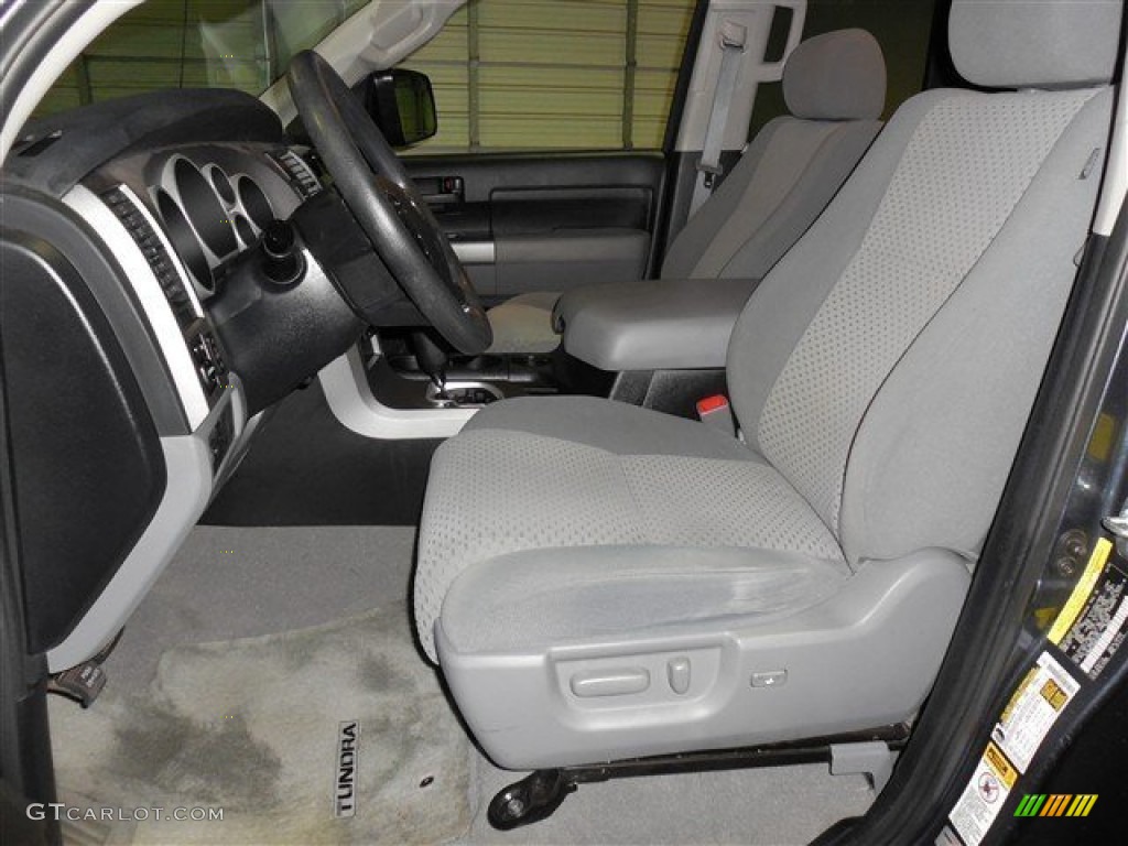 2010 Tundra SR5 Double Cab - Slate Gray Metallic / Graphite Gray photo #11