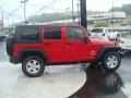 2007 Flame Red Jeep Wrangler Unlimited X 4x4  photo #5