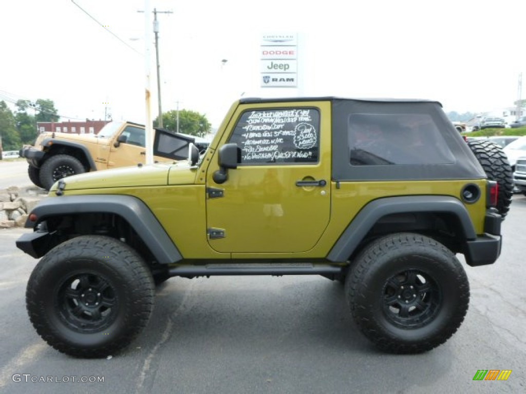 2007 Wrangler X 4x4 - Rescue Green Metallic / Dark Slate Gray/Medium Slate Gray photo #2