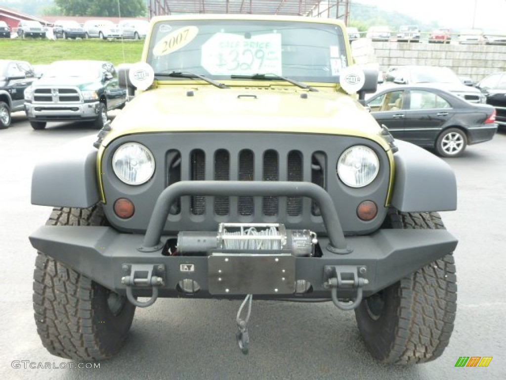 2007 Wrangler X 4x4 - Rescue Green Metallic / Dark Slate Gray/Medium Slate Gray photo #9
